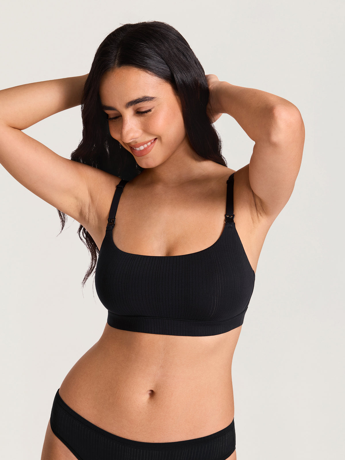 Naturveil Modal Ribbed Scoop Nursing Bra