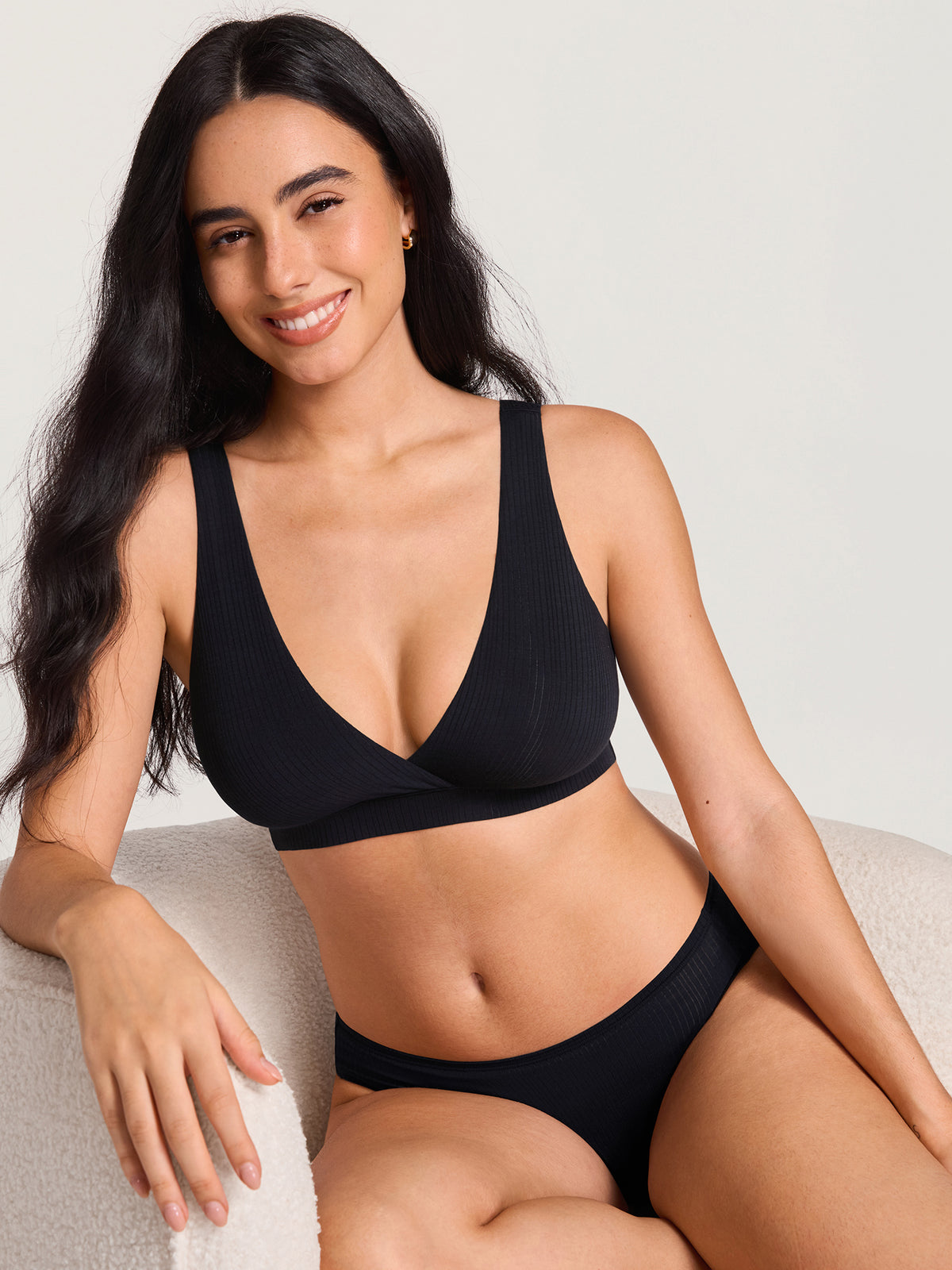 Naturveil Modal Ribbed Crossover Nursing Bra